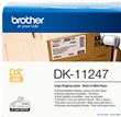 Brother DK-11247 180 Labels 103mm x 164mm Black on White Paper White Large Shipping/Courier Labels Compatible with QL-1050, QL-1060N, QL-1100 and QL-1110NWB Printers